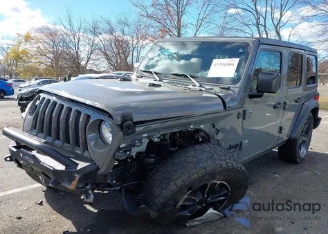 2021 Jeep Wrangler Unlimited Sport Altitude 4X4 z USA, uszkodzony, nr VIN 1C4HJXDN4MW576983